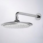 Remer 343-30-356LU 10 Inch Chrome Rain Shower Head With Arm